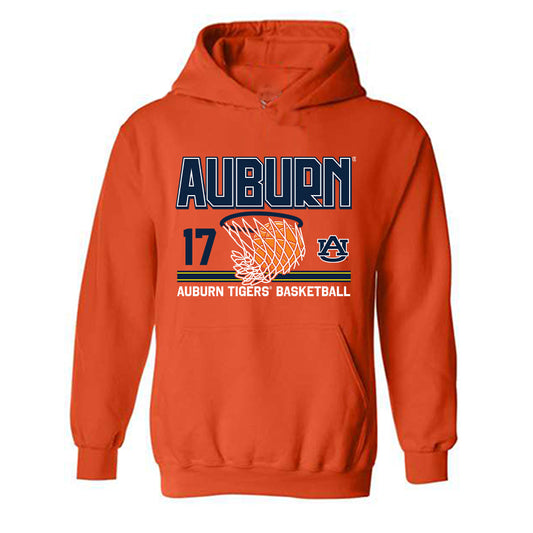 Auburn - NCAA Men's Basketball : Mantas Rubstavicius - Sports Shersey Hooded Sweatshirt-0