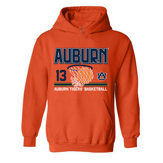 Auburn - NCAA Men's Basketball : CJ Williams - Sports Shersey Hooded Sweatshirt-0