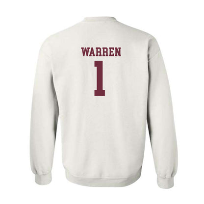 Mississippi State - NCAA Men's Basketball : Dellquan Warren - Sports Shersey Crewneck Sweatshirt-1
