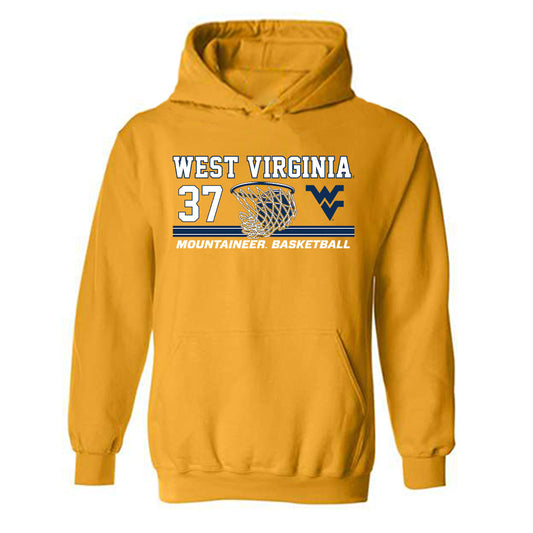 West Virginia - NCAA Women's Basketball : Celia Riviere - Sports Shersey Hooded Sweatshirt-0