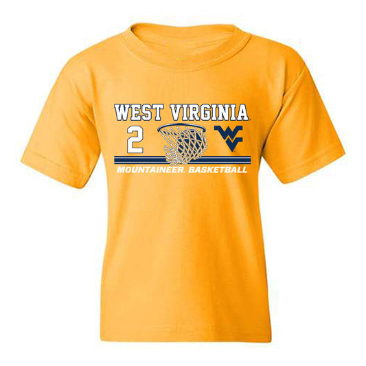 West Virginia - NCAA Women's Basketball : Kennedy Harris - Sports Shersey Youth T-Shirt-0