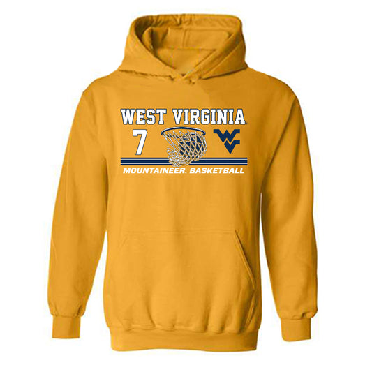 West Virginia - NCAA Men's Basketball : Seydou Traore - Sports Shersey Hooded Sweatshirt-0