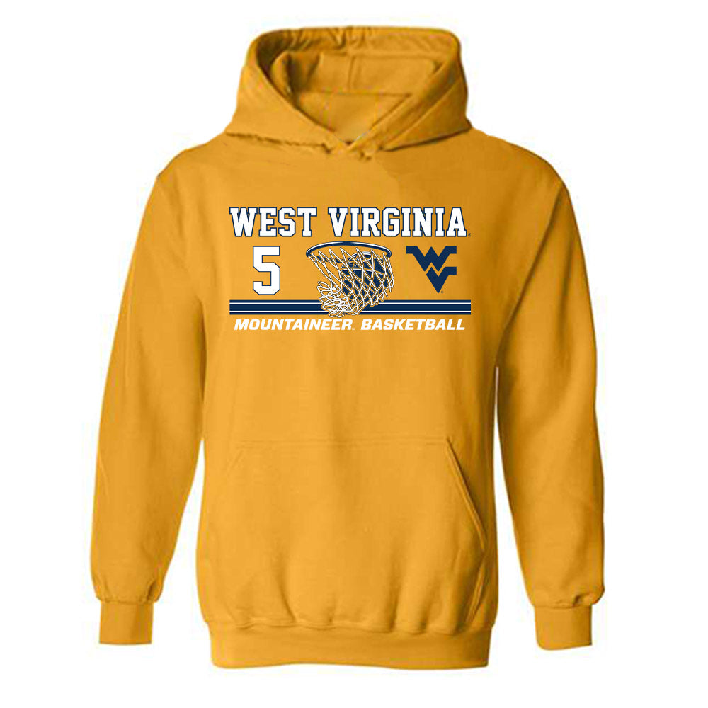 West Virginia - NCAA Women's Basketball : Chante Murray - Sports Shersey Hooded Sweatshirt-0