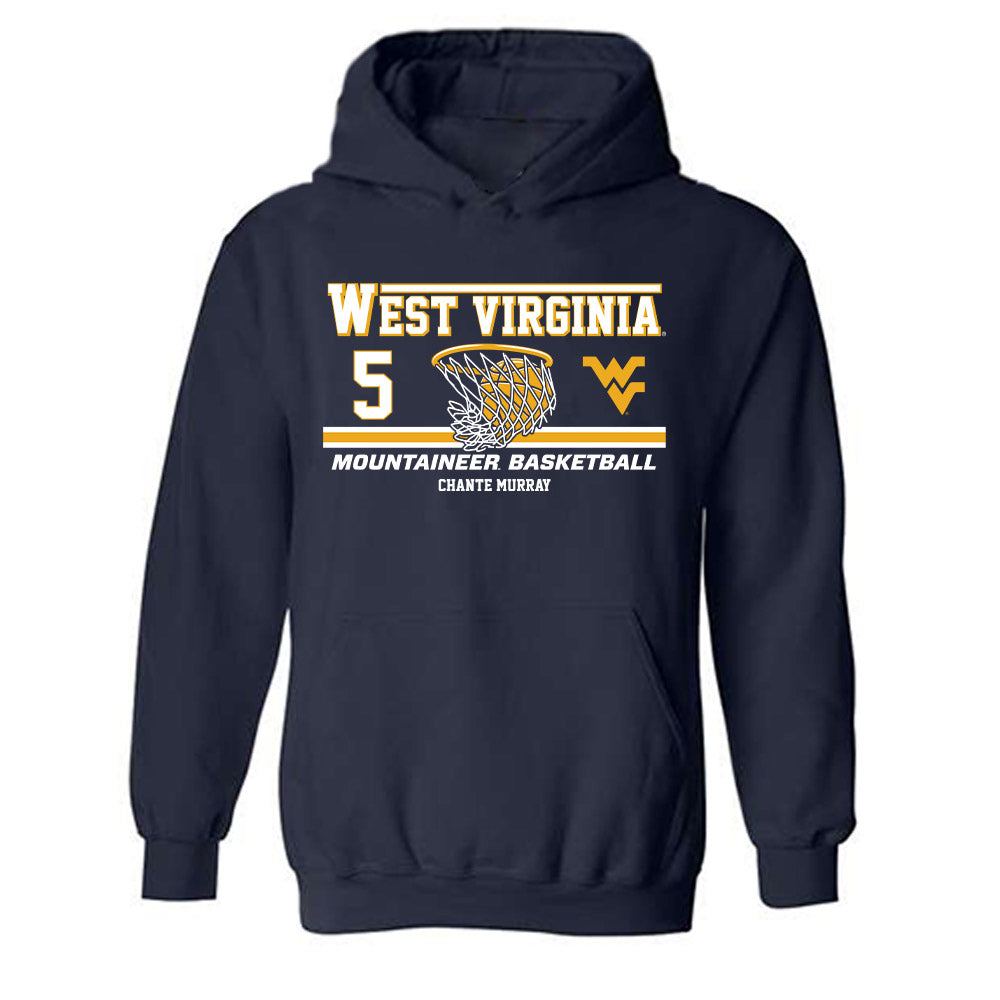 West Virginia - NCAA Women's Basketball : Chante Murray - Classic Fashion Shersey Hooded Sweatshirt-0
