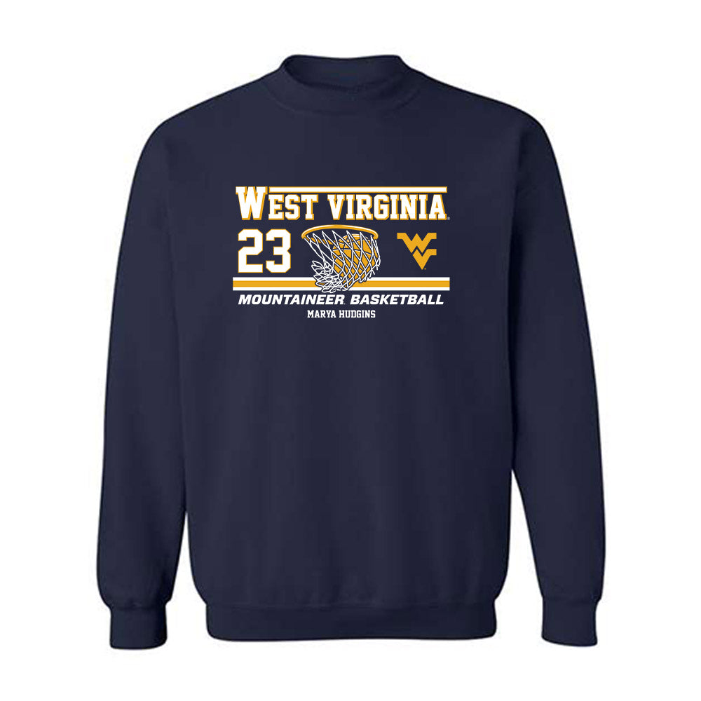 West Virginia - NCAA Women's Basketball : Marya Hudgins - Classic Fashion Shersey Crewneck Sweatshirt-0