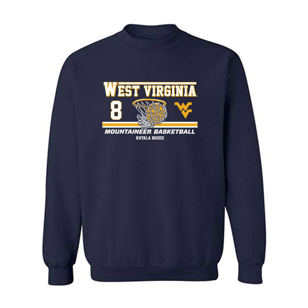 West Virginia - NCAA Women's Basketball : Khyala Ngodu - Classic Fashion Shersey Crewneck Sweatshirt-0