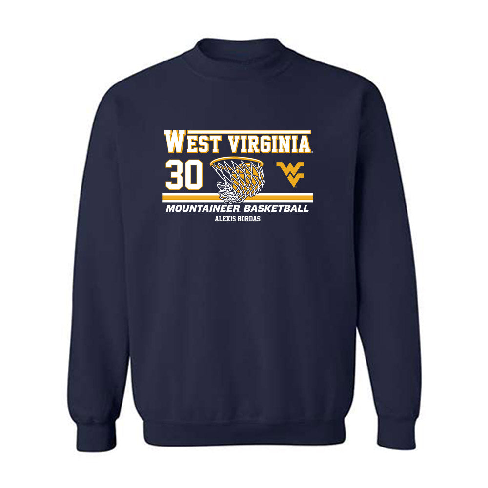 West Virginia - NCAA Women's Basketball : Alexis Bordas - Classic Fashion Shersey Crewneck Sweatshirt-0