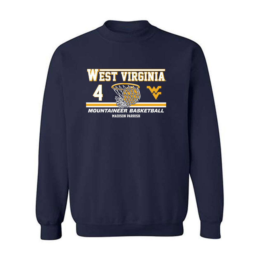 West Virginia - NCAA Women's Basketball : Madison Parrish - Classic Fashion Shersey Crewneck Sweatshirt-0