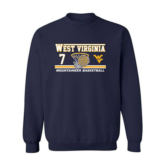 West Virginia - NCAA Men's Basketball : Seydou Traore - Classic Fashion Shersey Crewneck Sweatshirt-0