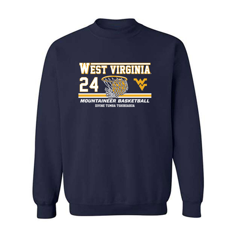 West Virginia - NCAA Women's Basketball : Divine Tumba Tshibuabua - Classic Fashion Shersey Crewneck Sweatshirt-0