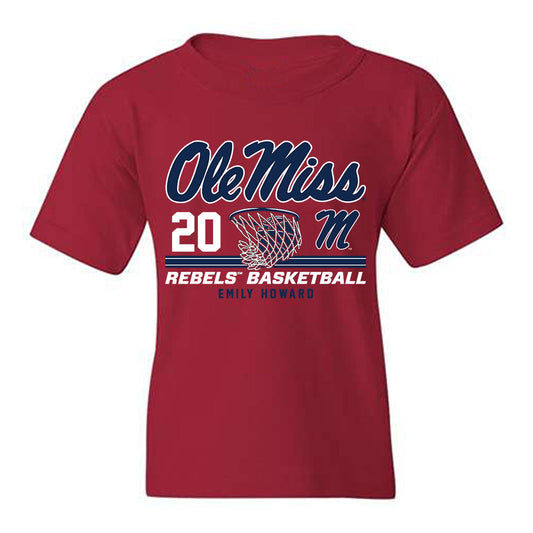 Ole Miss - NCAA Women's Basketball : Emily Howard - Classic Fashion Shersey Youth T-Shirt-0