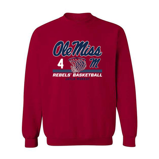 Ole Miss - NCAA Women's Basketball : Jayla Murray - Classic Fashion Shersey Crewneck Sweatshirt-0