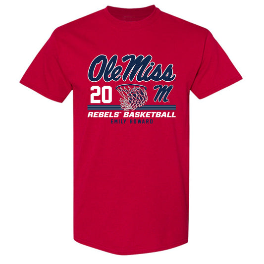 Ole Miss - NCAA Women's Basketball : Emily Howard - Classic Fashion Shersey T-Shirt-0