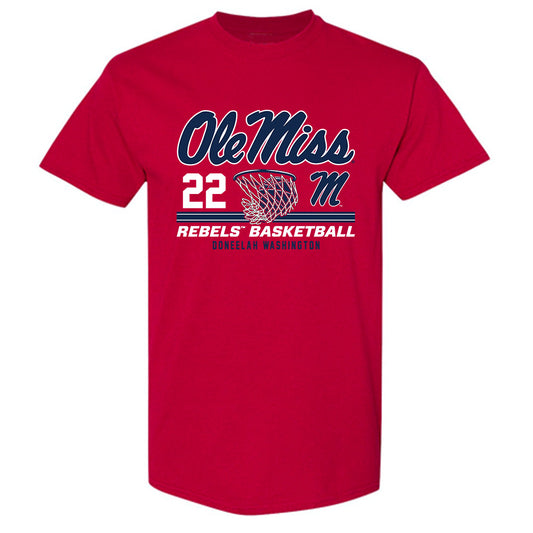 Ole Miss - NCAA Women's Basketball : Doneelah Washington - Classic Fashion Shersey T-Shirt-0