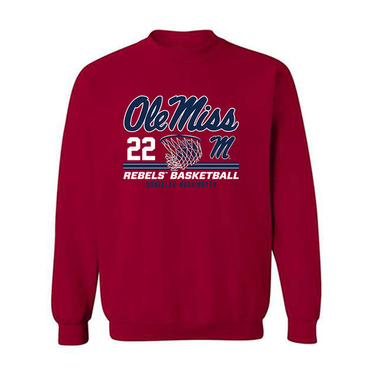 Ole Miss - NCAA Women's Basketball : Doneelah Washington - Classic Fashion Shersey Crewneck Sweatshirt-0