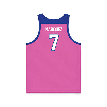 UNC Asheville - NCAA Women's Basketball : Aileen Marquez - Pink Basketball Jersey-1