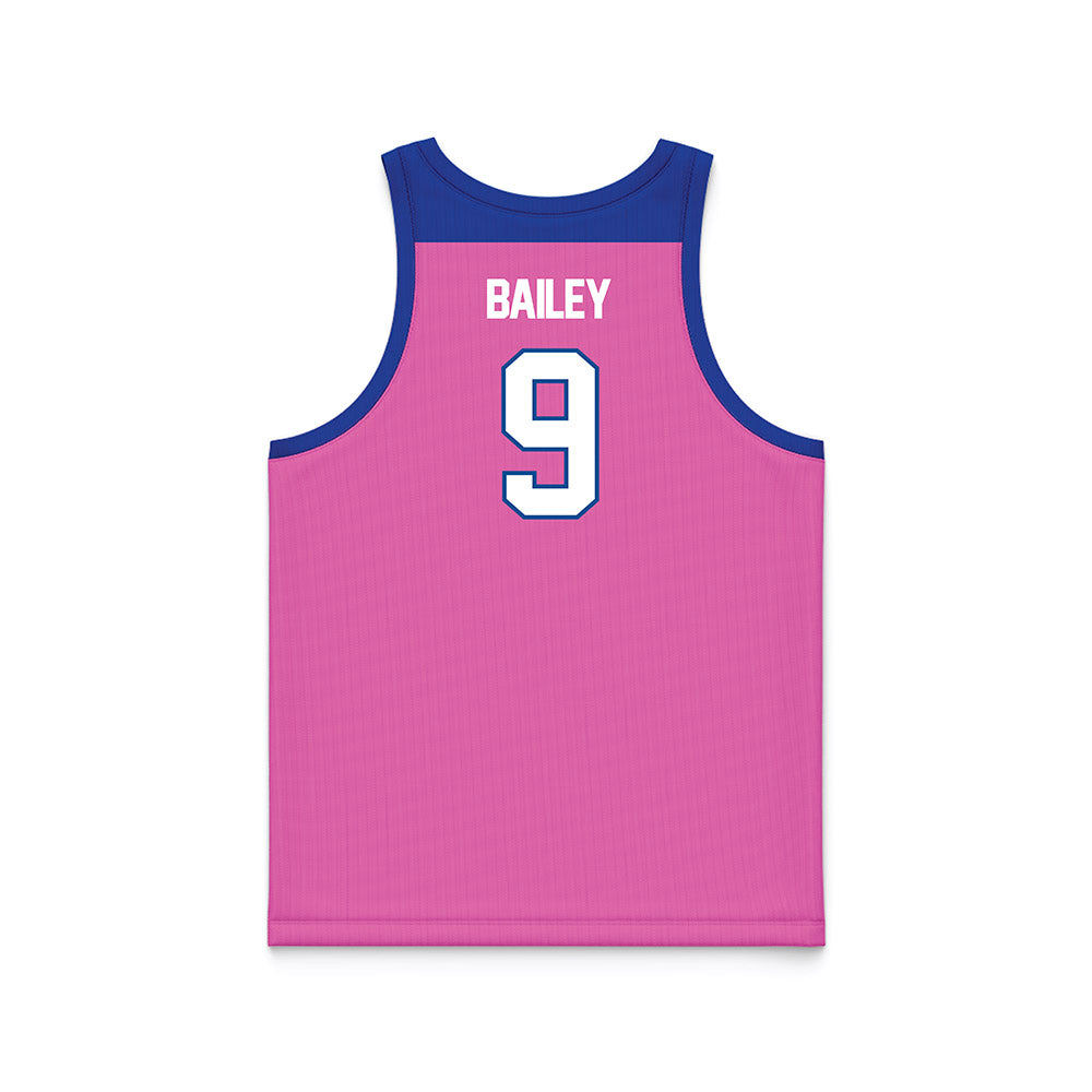 UNC Asheville - NCAA Men's Basketball : Ian Bailey - Pink Basketball Jersey-1