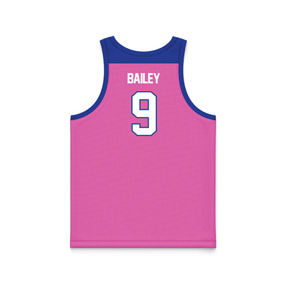 UNC Asheville - NCAA Men's Basketball : Ian Bailey - Pink Basketball Jersey-1