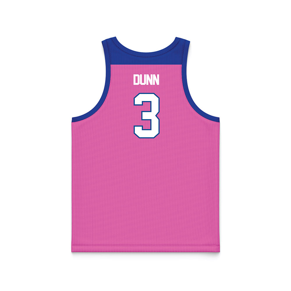 UNC Asheville - NCAA Men's Basketball : Khayri Dunn - Pink Basketball Jersey-1
