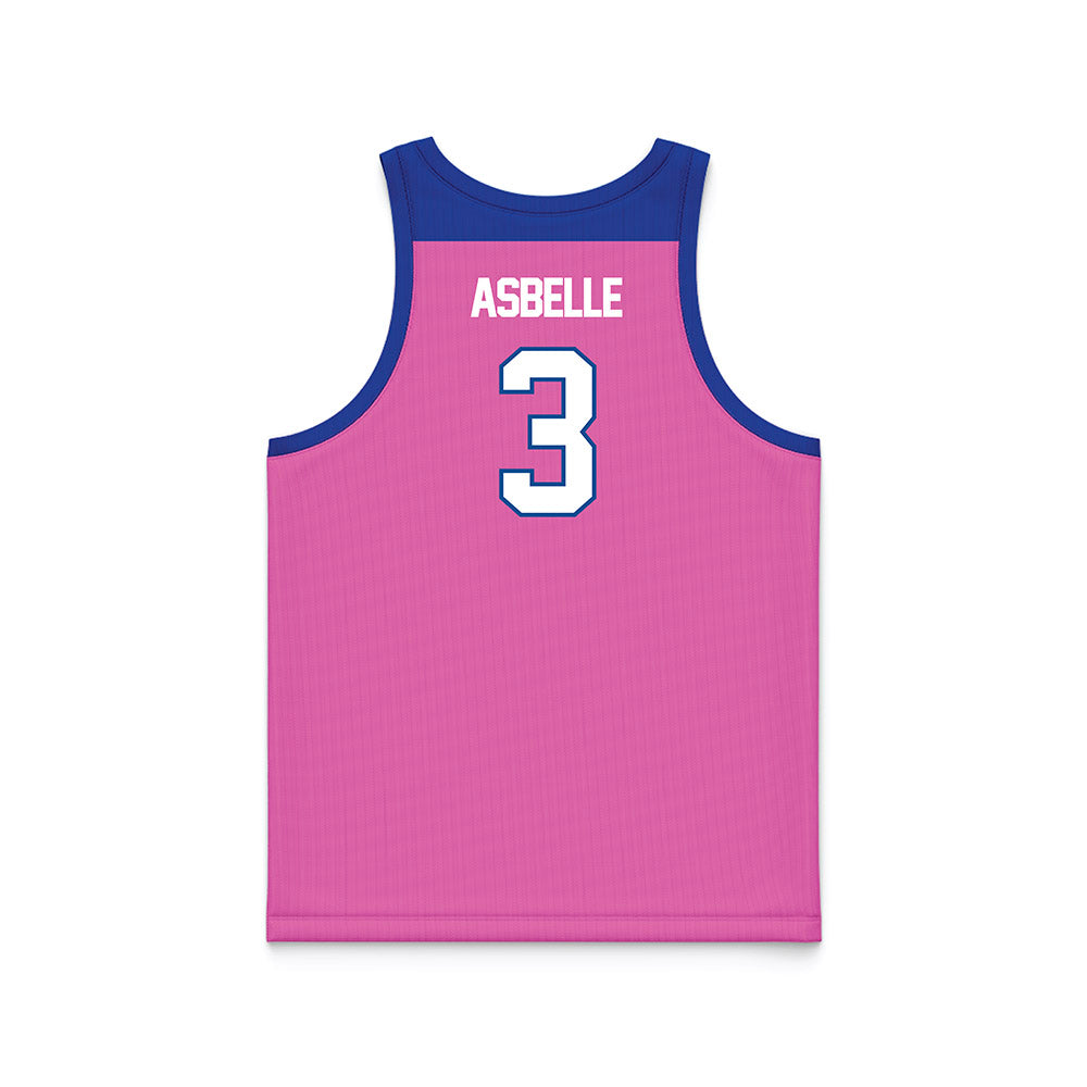 UNC Asheville - NCAA Women's Basketball : Niyonna Asbelle - Pink Basketball Jersey-1