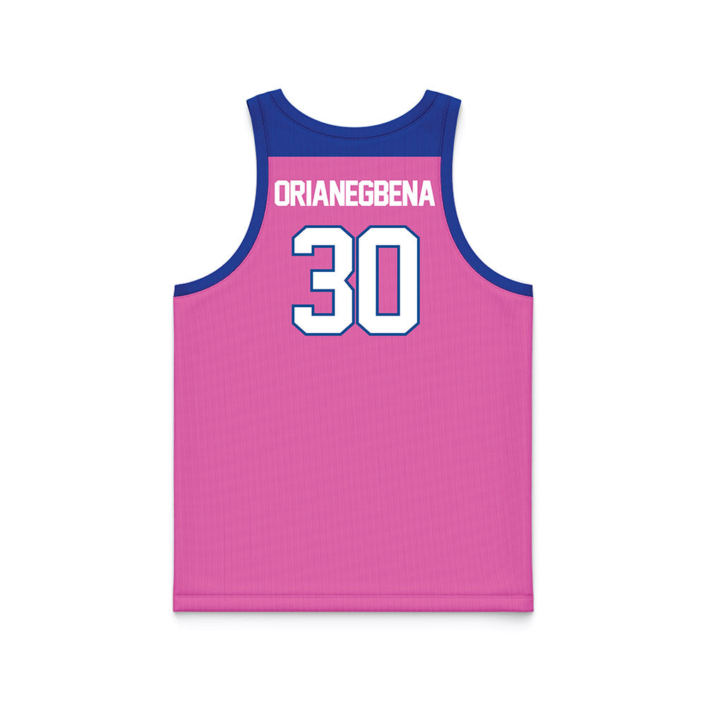 UNC Asheville - NCAA Women's Basketball : Deborah Orianegbena - Pink Basketball Jersey-1