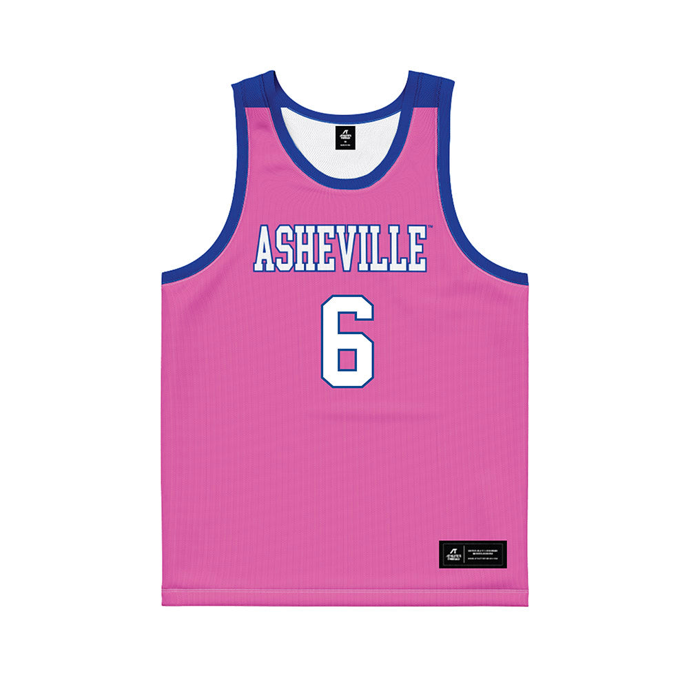 UNC Asheville - NCAA Women's Basketball : Kristen McMillan - Pink Basketball Jersey-0
