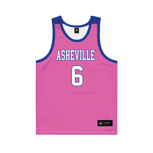 UNC Asheville - NCAA Women's Basketball : Kristen McMillan - Pink Basketball Jersey-0