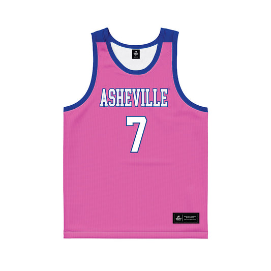 UNC Asheville - NCAA Women's Basketball : Aileen Marquez - Pink Basketball Jersey-0