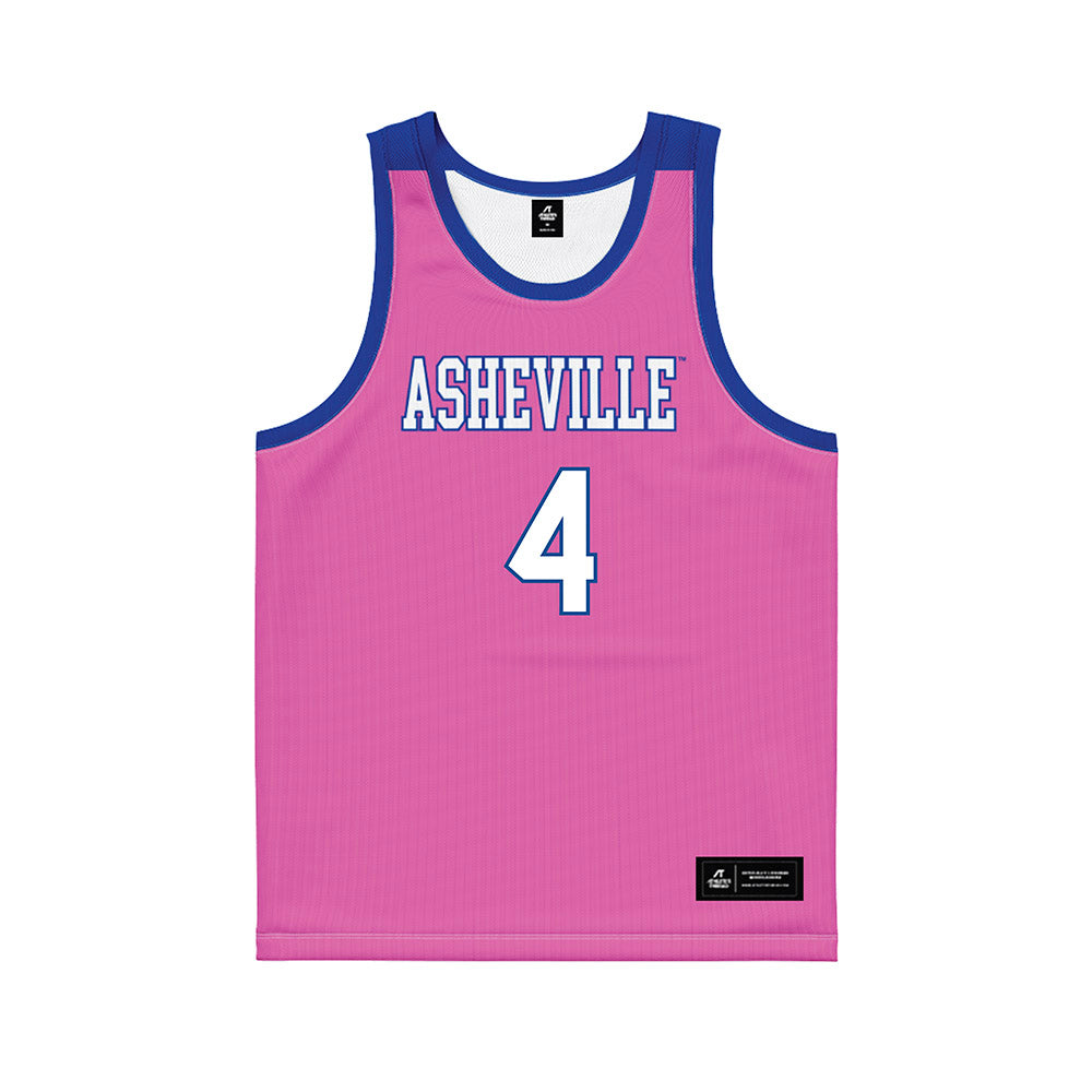 UNC Asheville - NCAA Women's Basketball : Riley Milausnic - Pink Basketball Jersey-0