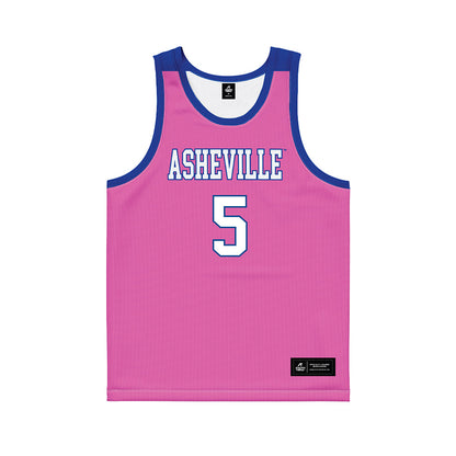 UNC Asheville - NCAA Women's Basketball : Sophia Ross - Pink Basketball Jersey-0