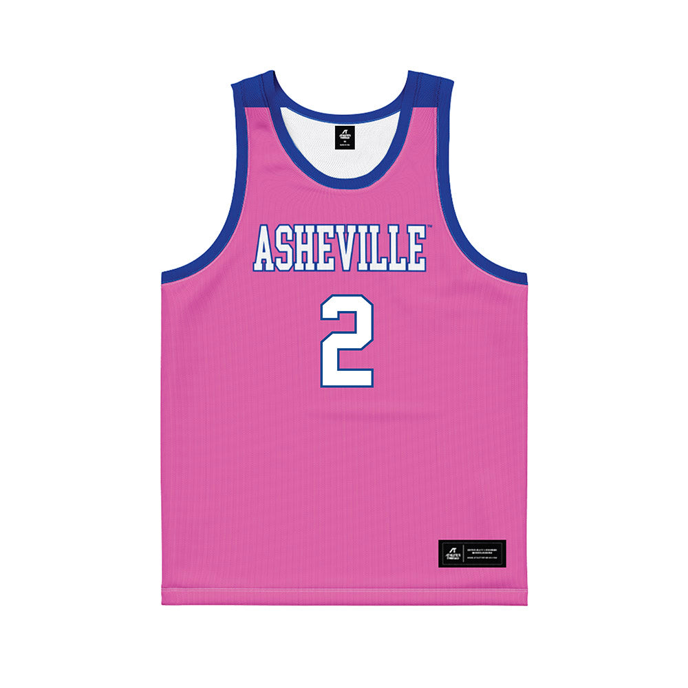 UNC Asheville - NCAA Women's Basketball : Jamaria Freeman - Pink Basketball Jersey-0