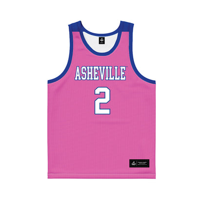 UNC Asheville - NCAA Women's Basketball : Jamaria Freeman - Pink Basketball Jersey-0