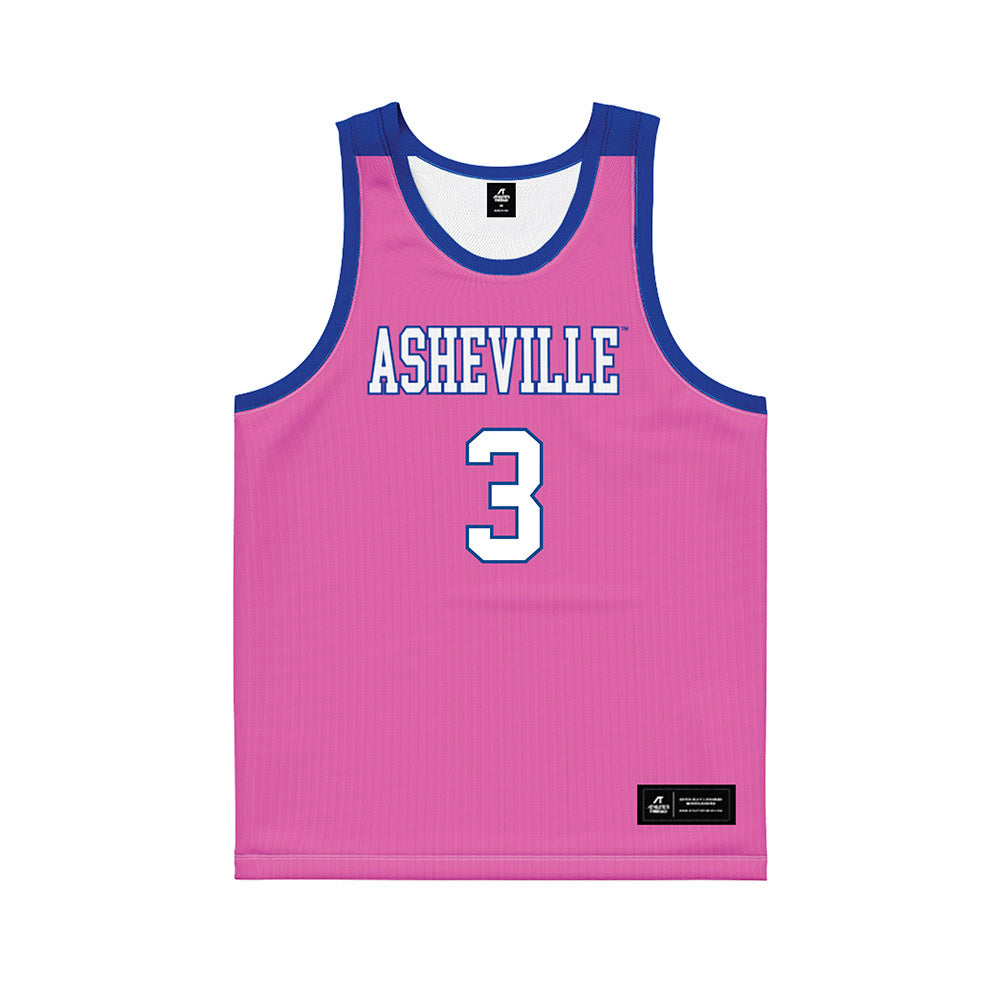 UNC Asheville - NCAA Women's Basketball : Niyonna Asbelle - Pink Basketball Jersey-0