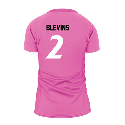 UNC Asheville - NCAA Women's Volleyball : Jessy Blevins - Pink Volleyball Jersey-1
