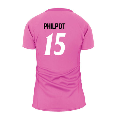 UNC Asheville - NCAA Women's Volleyball : Olivia Philpot - Pink Volleyball Jersey-1