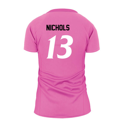 UNC Asheville - NCAA Women's Volleyball : Cadence Nichols - Pink Volleyball Jersey-1