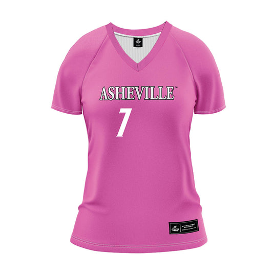 UNC Asheville - NCAA Women's Volleyball : Lily Bannister - Pink Volleyball Jersey-0