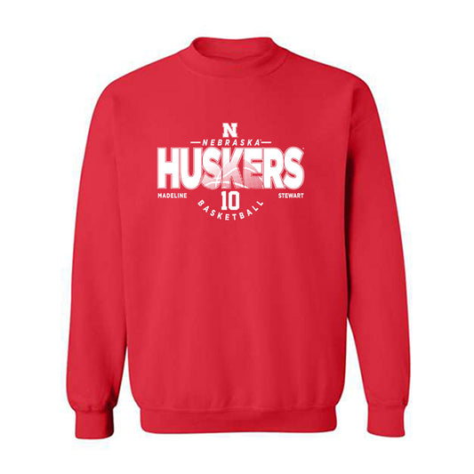 Nebraska - NCAA Women's Basketball : Madeline Stewart - Classic Fashion Shersey Crewneck Sweatshirt-0