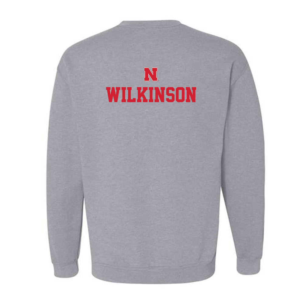 Nebraska - NCAA Men's Basketball : Damon Wilkinson - Sports Shersey Crewneck Sweatshirt-1