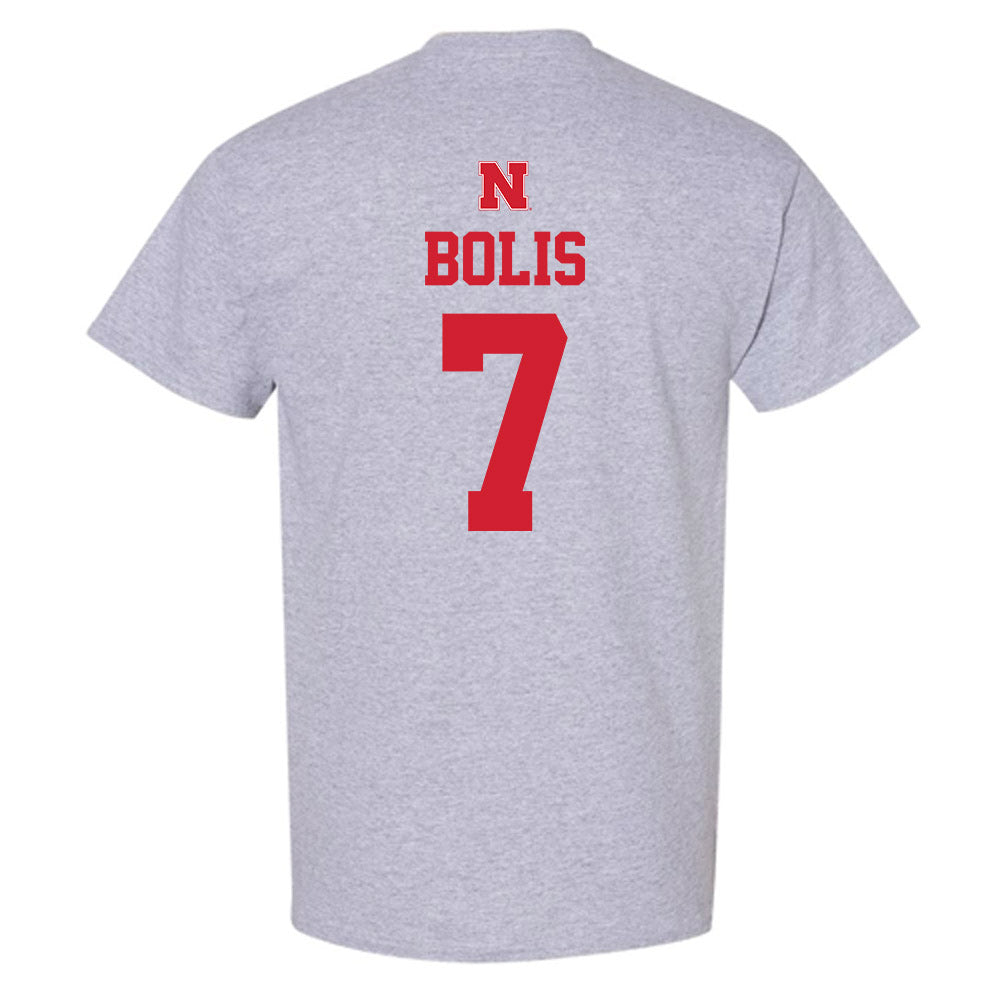 Nebraska - NCAA Men's Basketball : Justin Bolis - Sports Shersey T-Shirt-1