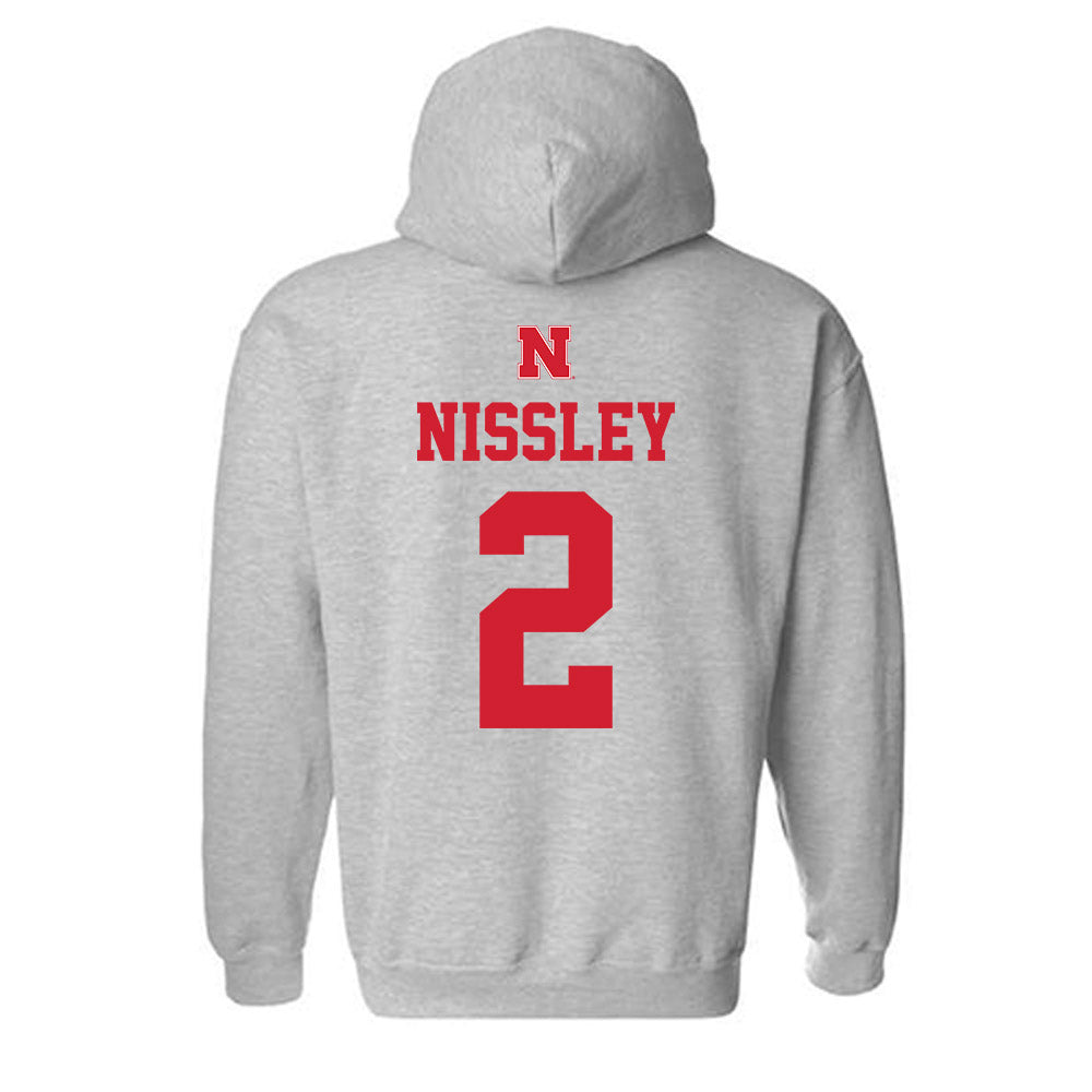 Nebraska - NCAA Women's Basketball : Logan Nissley - Sports Shersey Hooded Sweatshirt-1