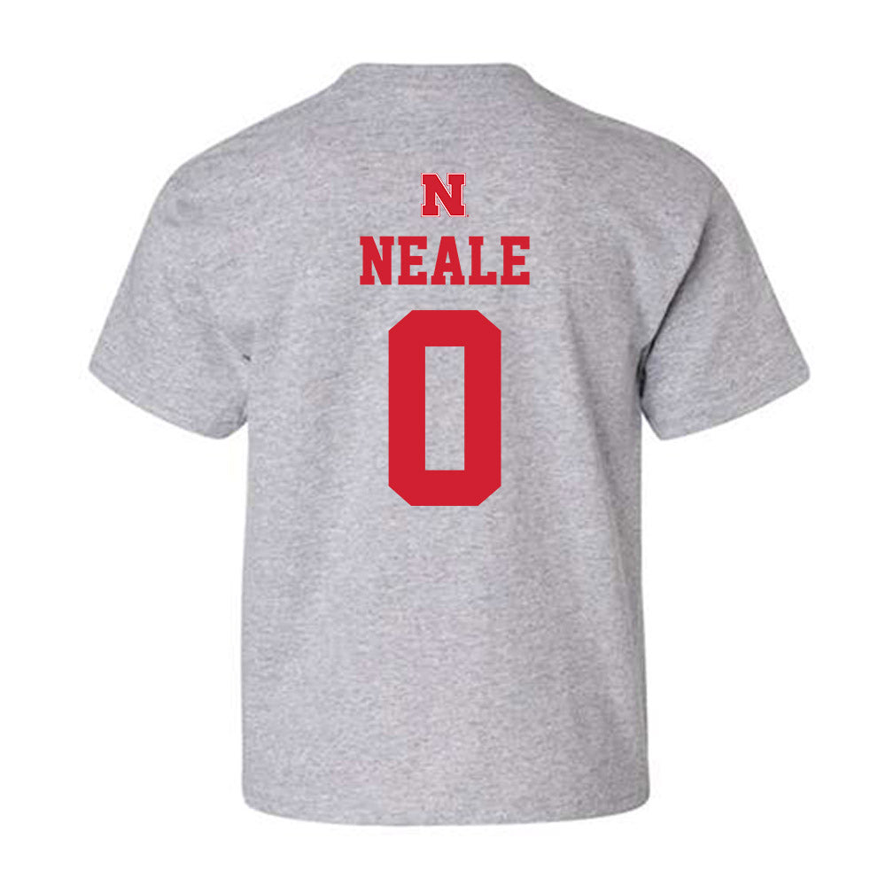 Nebraska - NCAA Women's Basketball : Alanna Neale - Sports Shersey Youth T-Shirt-1