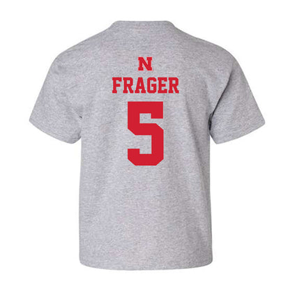 Nebraska - NCAA Men's Basketball : Braden Frager - Sports Shersey Youth T-Shirt-1