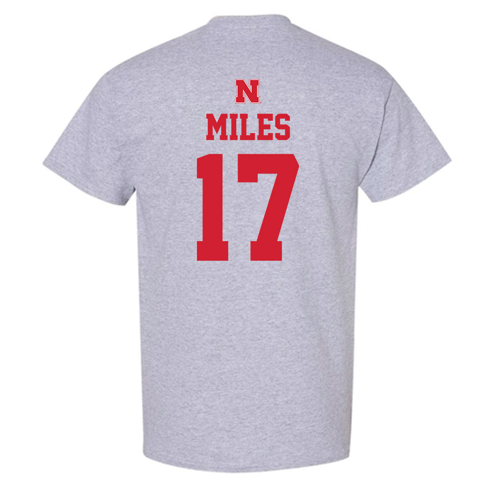 Nebraska - NCAA Women's Basketball : Ava Miles - Sports Shersey T-Shirt-1