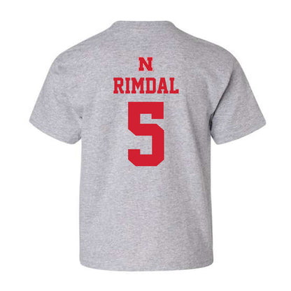 Nebraska - NCAA Women's Basketball : Alberte Rimdal - Sports Shersey Youth T-Shirt