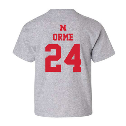 Nebraska - NCAA Men's Basketball : Sam Orme - Sports Shersey Youth T-Shirt-1