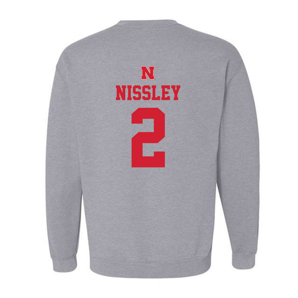Nebraska - NCAA Women's Basketball : Logan Nissley - Sports Shersey Crewneck Sweatshirt-1