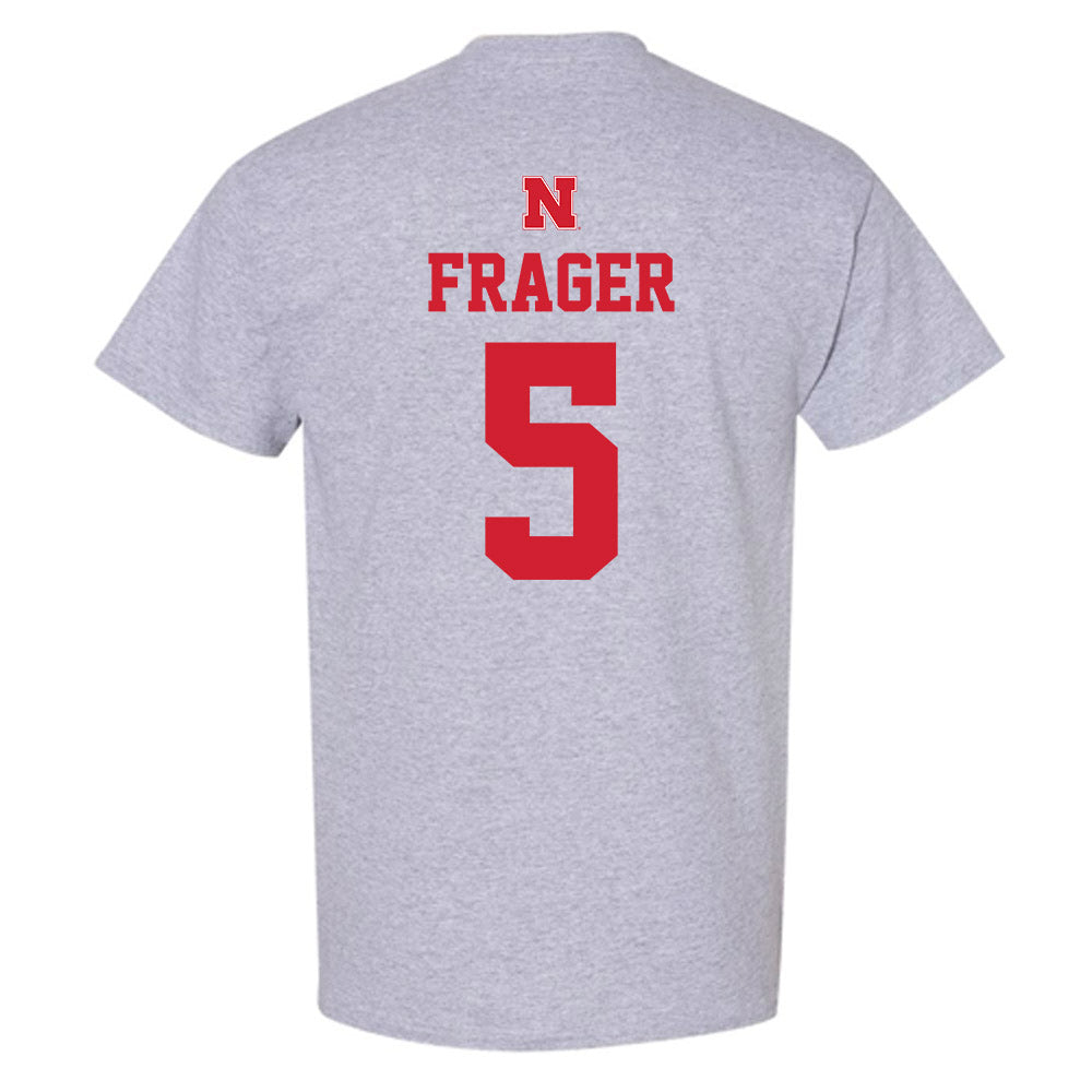 Nebraska - NCAA Men's Basketball : Braden Frager - Sports Shersey T-Shirt-1