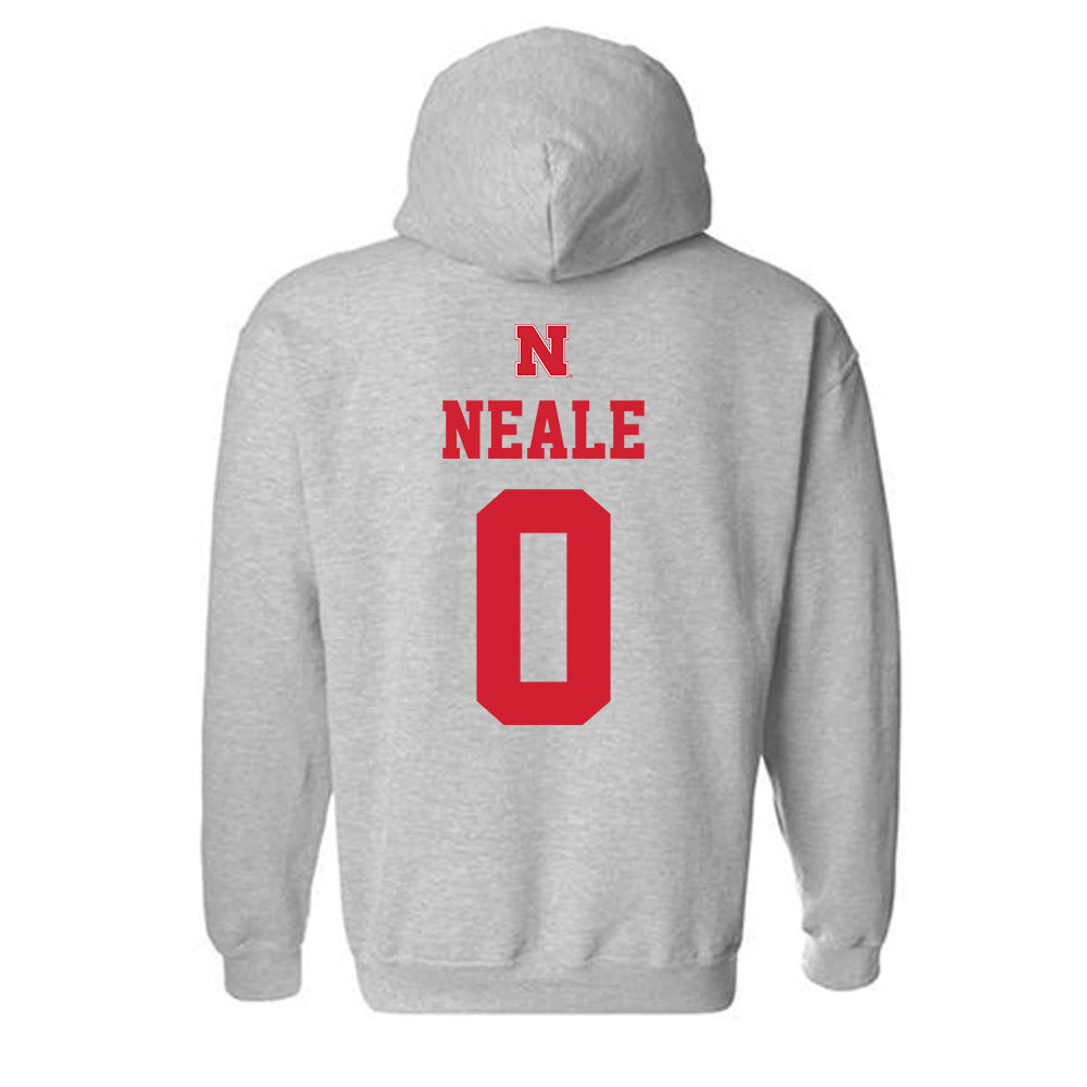 Nebraska - NCAA Women's Basketball : Alanna Neale - Sports Shersey Hooded Sweatshirt-1