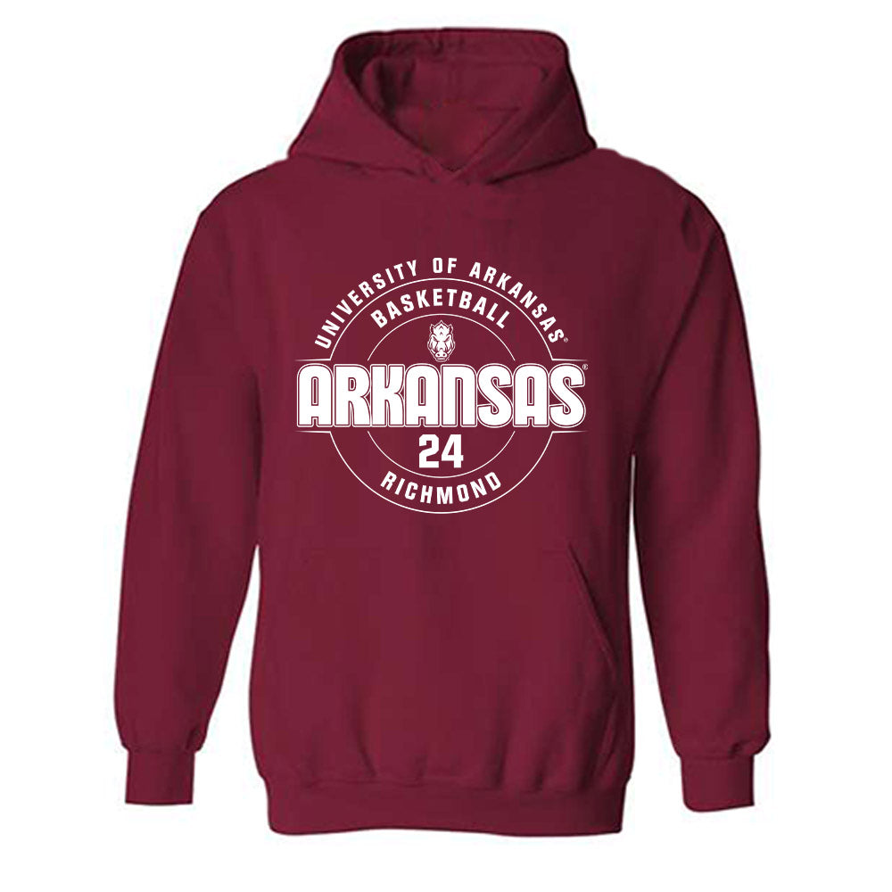 Arkansas - NCAA Men's Basketball : Billy Richmond - Classic Fashion Shersey Hooded Sweatshirt-0